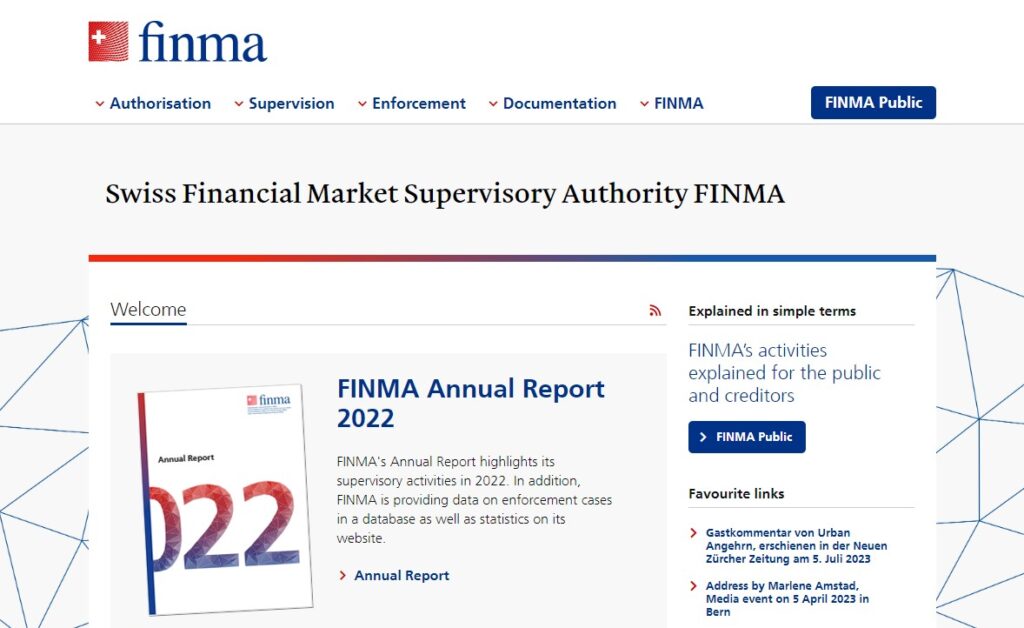 スイス連邦金融市場監督機構(FINMA)