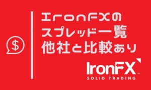 IronFXのスプレッド