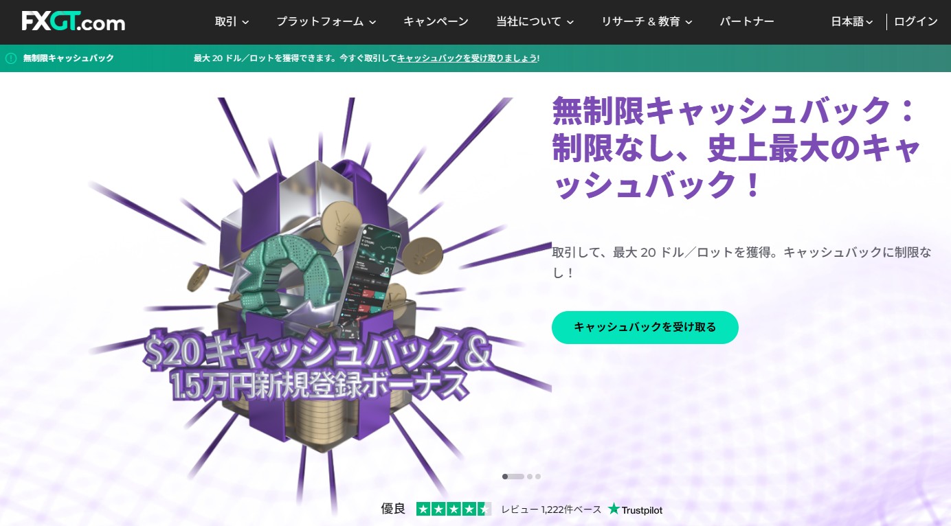 海外FXのおすすめ業者：FXGT