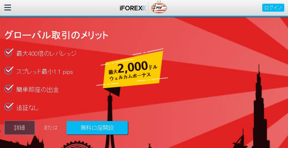 海外FXのおすすめ業者：iFOREX